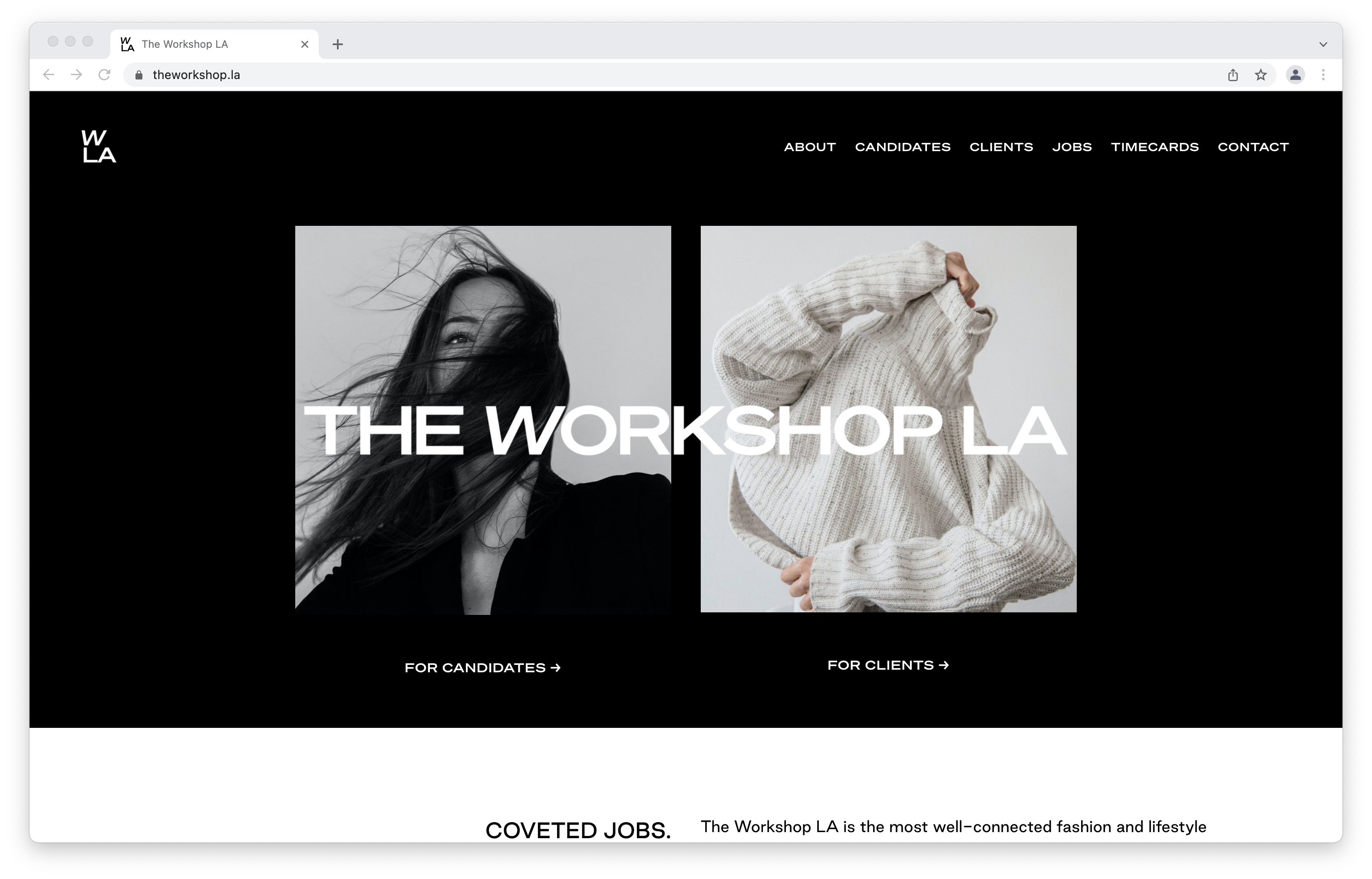 Design and development for The Workshop LA