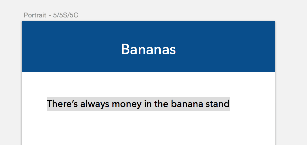 There's always money in the banana stand.