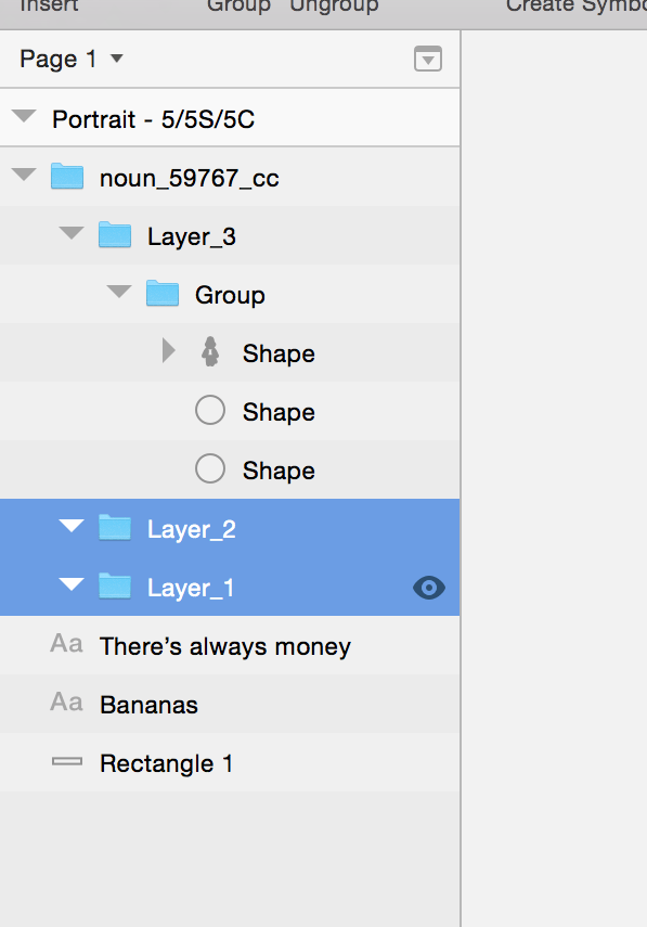 Opening up layers